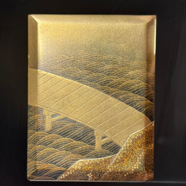 Yanagibashi Momiji Makie Rectangular Incense Box
